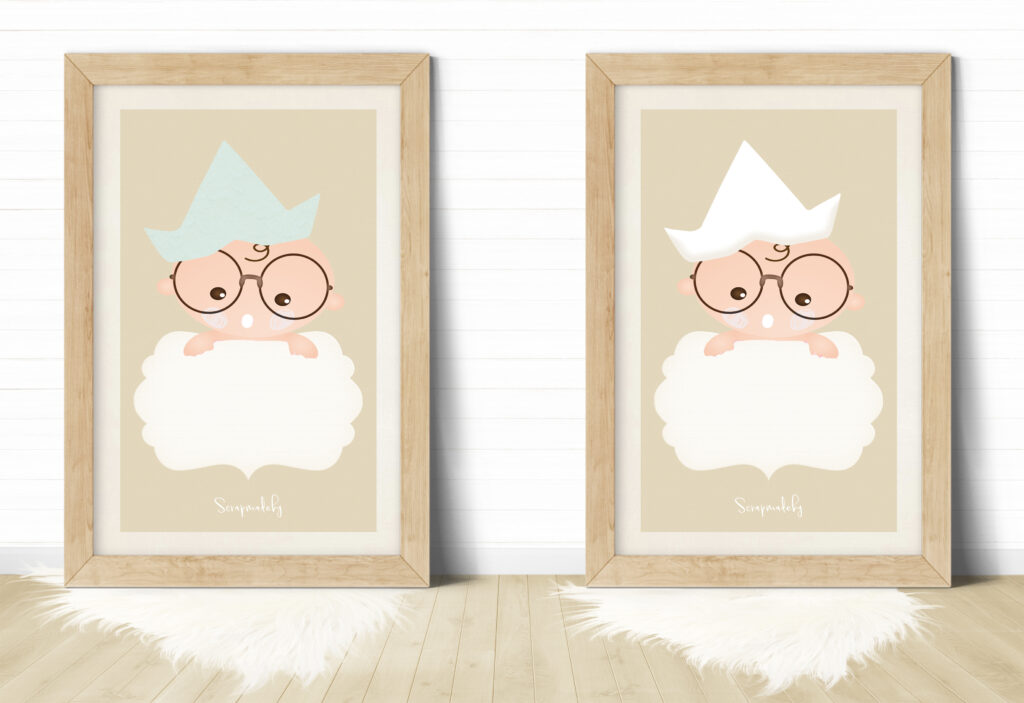 design poster to baby girls