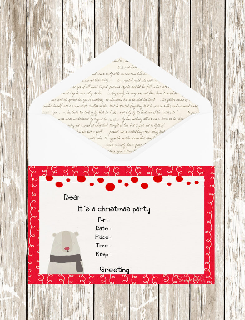 Invitation cards christmas