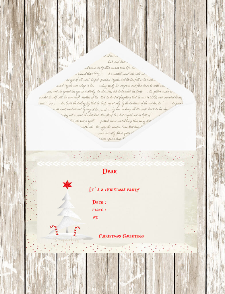 Invitation cards christmas