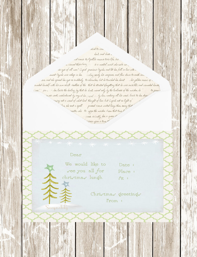 Invitation cards christmas