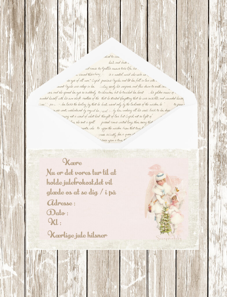 Danish invitation cards christmas