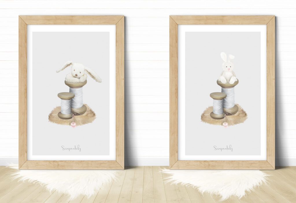 Design poster to baby girls