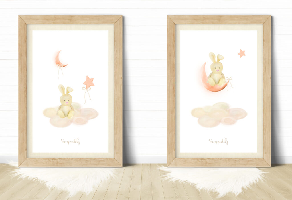 Design poster to baby girls