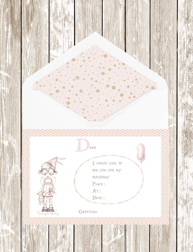 Invitation cards from girls
