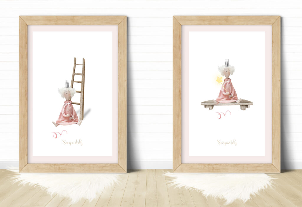Design poster to baby girls