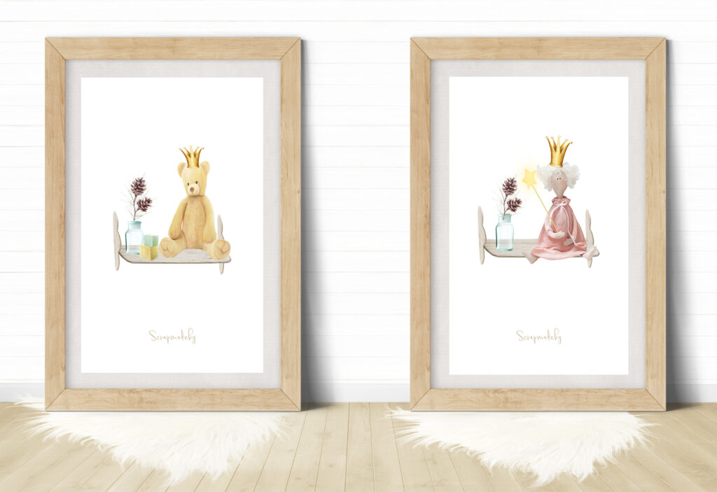 design poster to baby girls