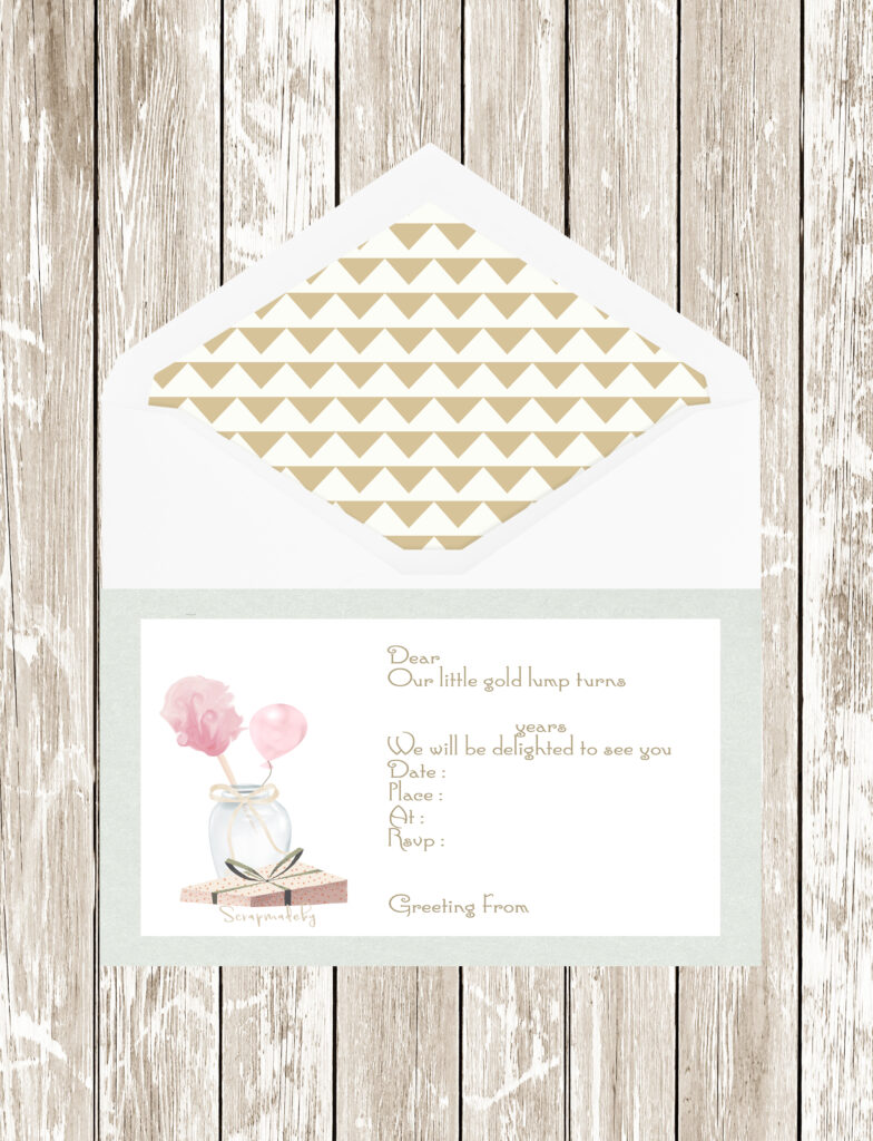 Invitation cards from baby