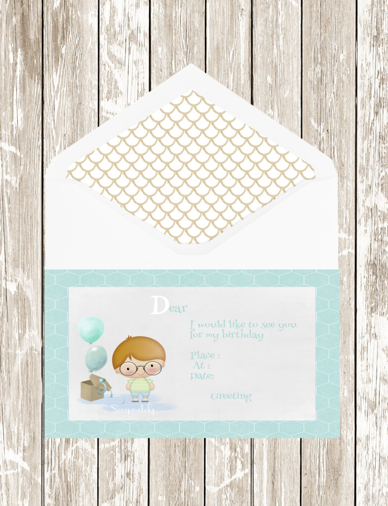 invitation cards from boys