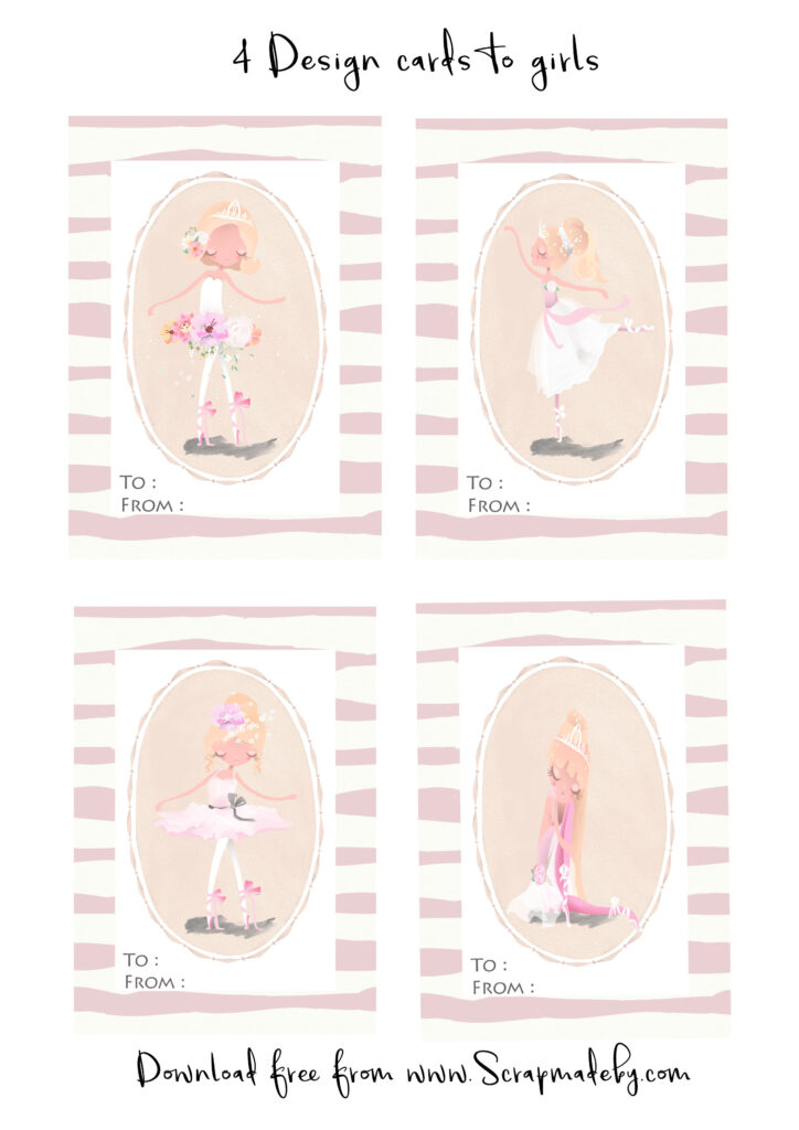 Design cards to girls