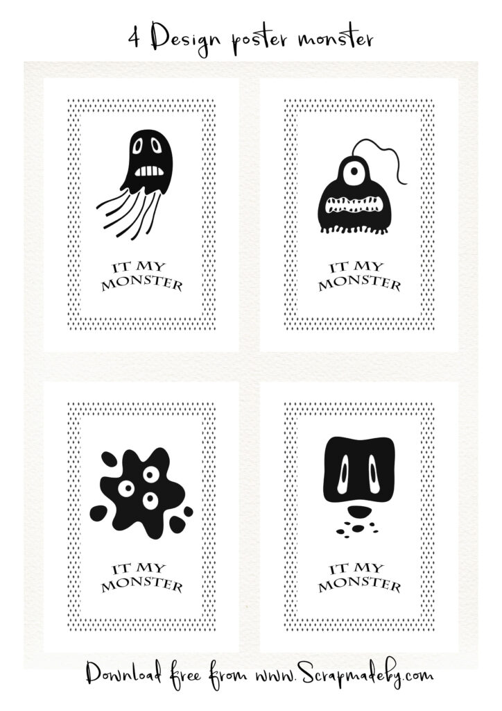 Design poster monster