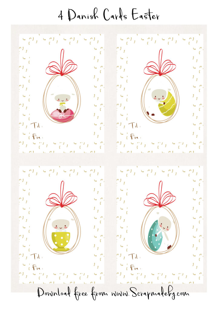 Danish cards easter