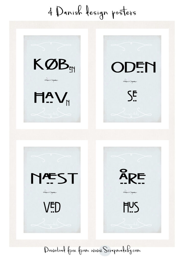 Danish design poster