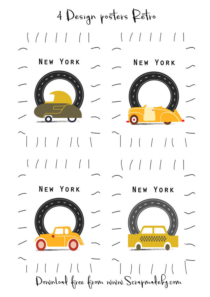 Design poster retro