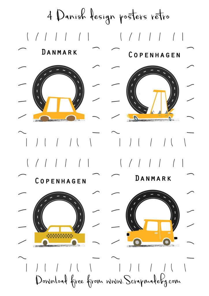Danish poster retro