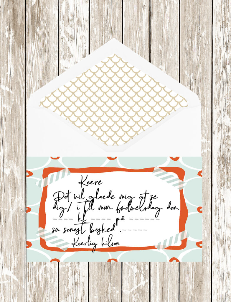 Danish invitation cards