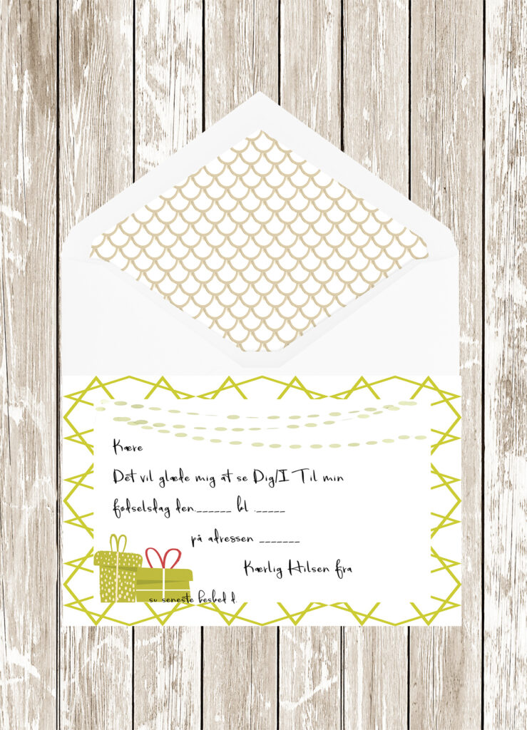 Danish invitation cards