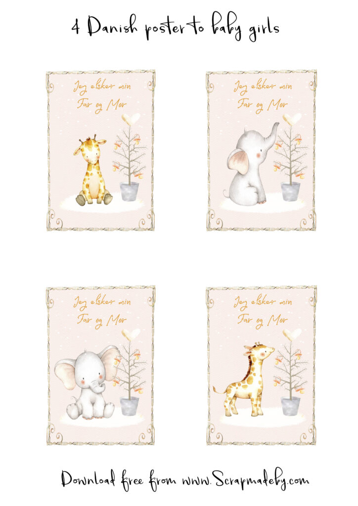 Danish poster to baby girls