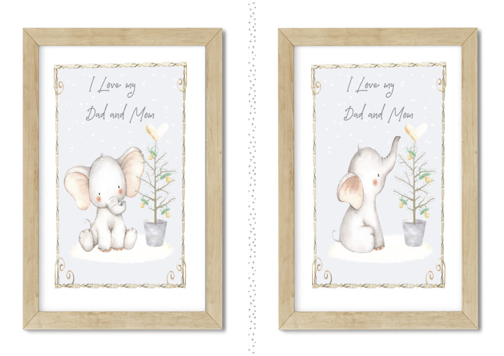 Design poster to baby boys