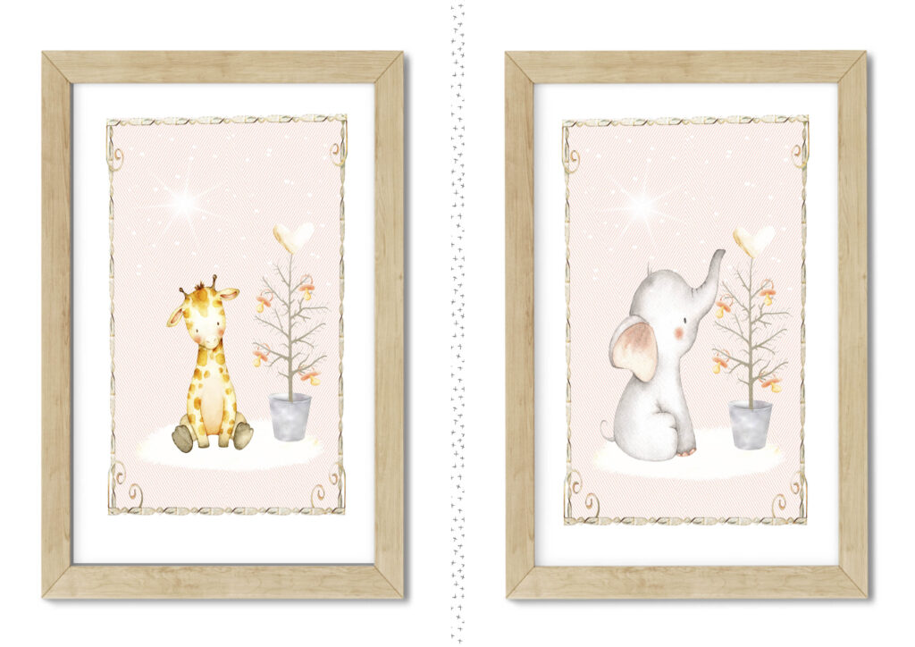 Design poster to baby girls