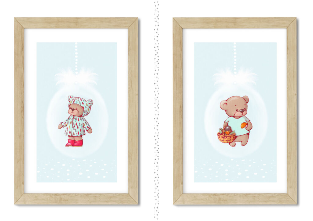Design poster teddy bear