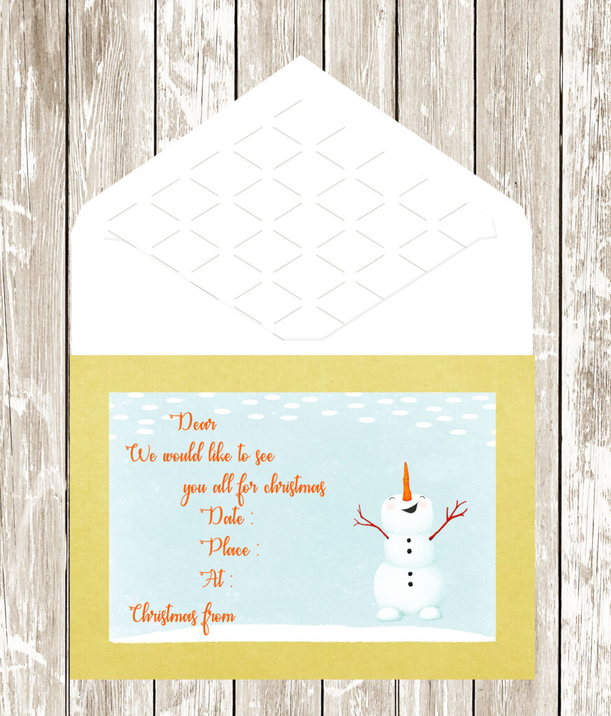 Invitation card christmas