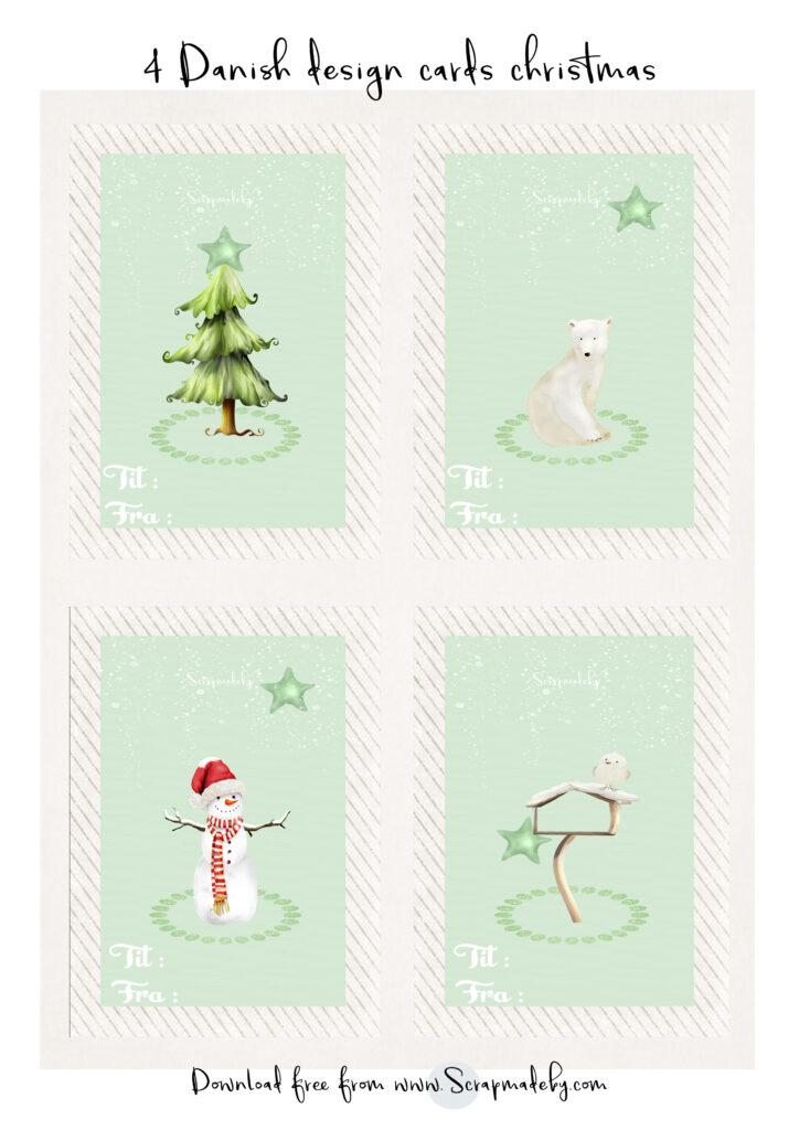 Danish cards christmas