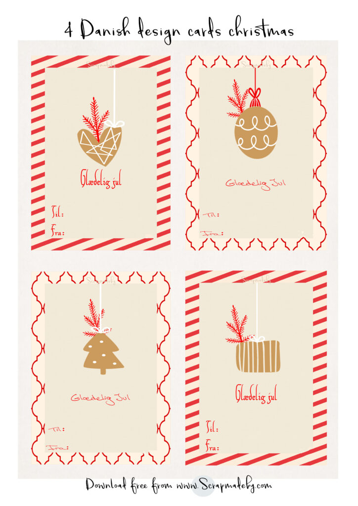 Danish cards christmas