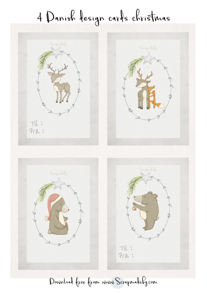 Danish cards christmas