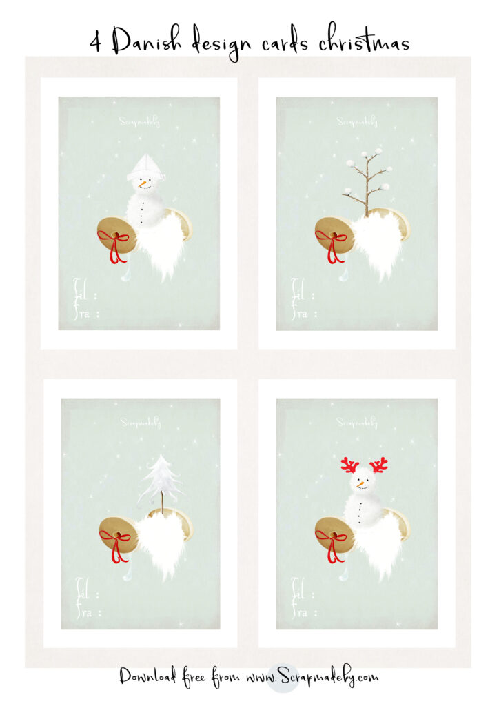 Danish cards christmas