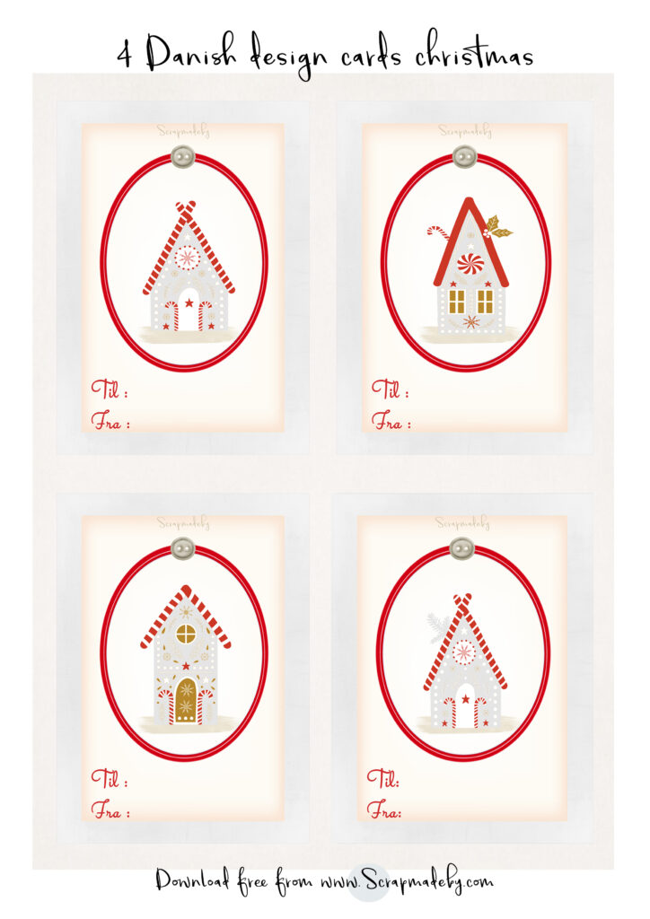Danish cards christmas
