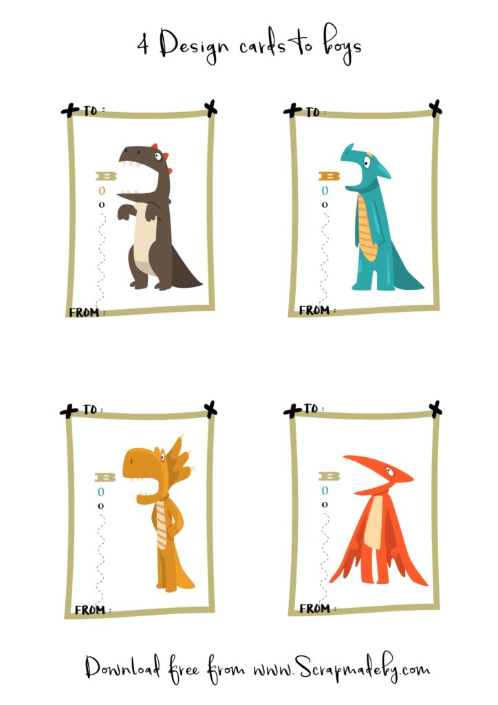 Design cards to boys