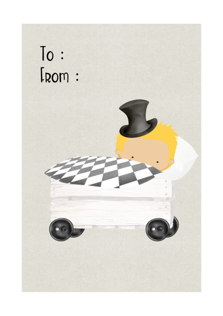 Design card to boys